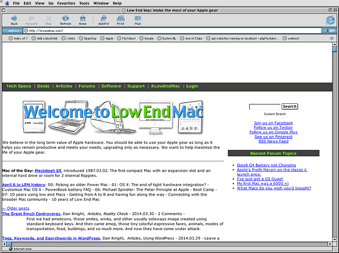 internet explorer 5.1 for mac os x